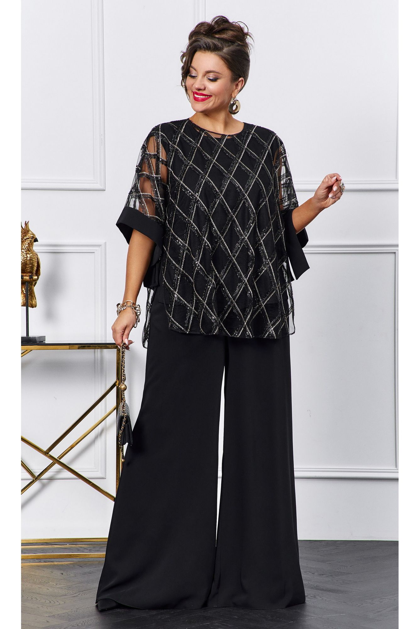 Комплекты брючные Vittoria Queen 23683 черный