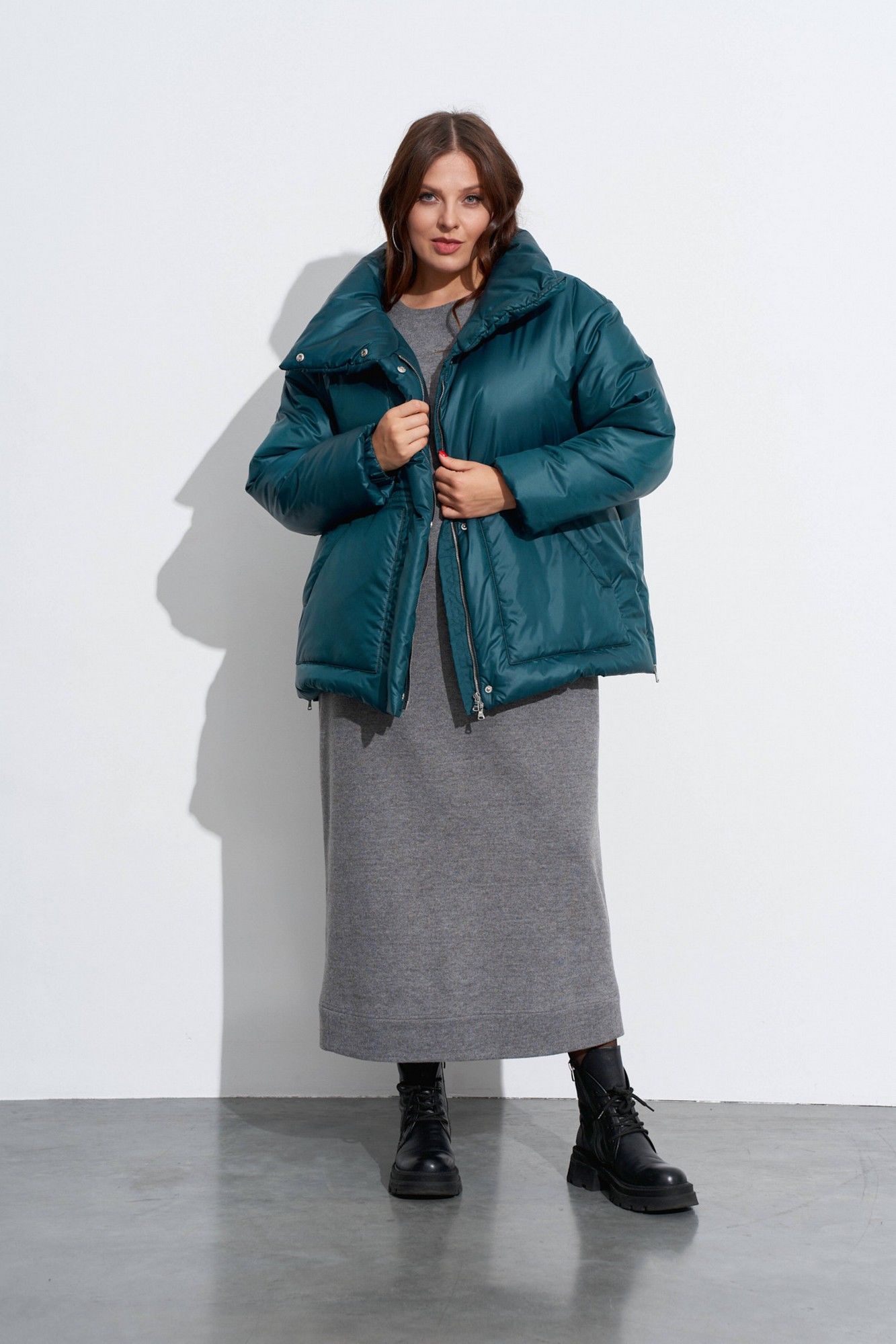 Куртки TEZA 5616 бирюза