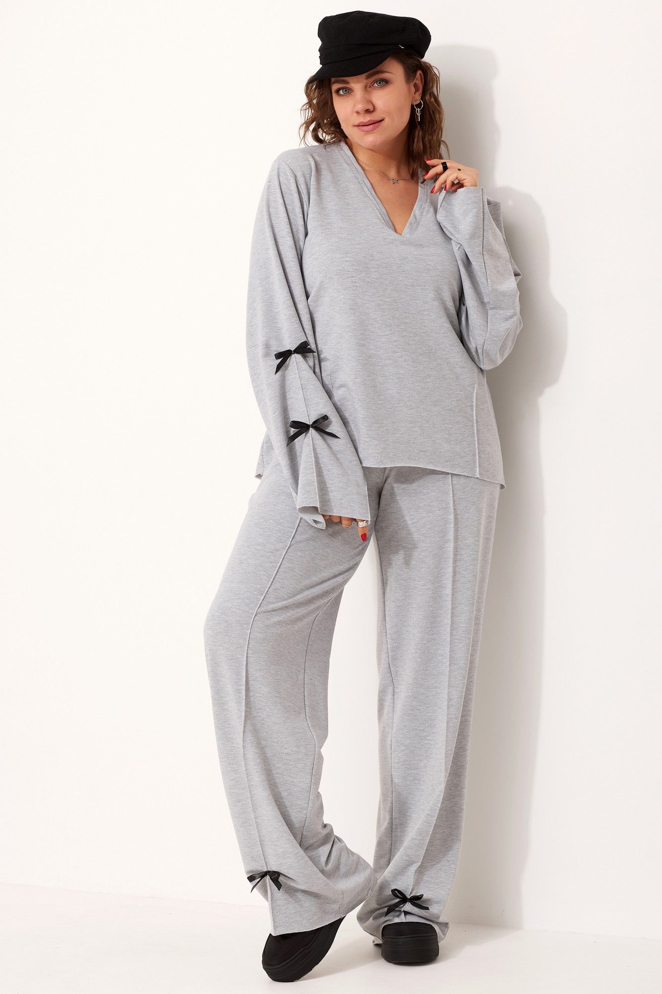 
BegiModa 3076 серый, Брюки, Лонгслив