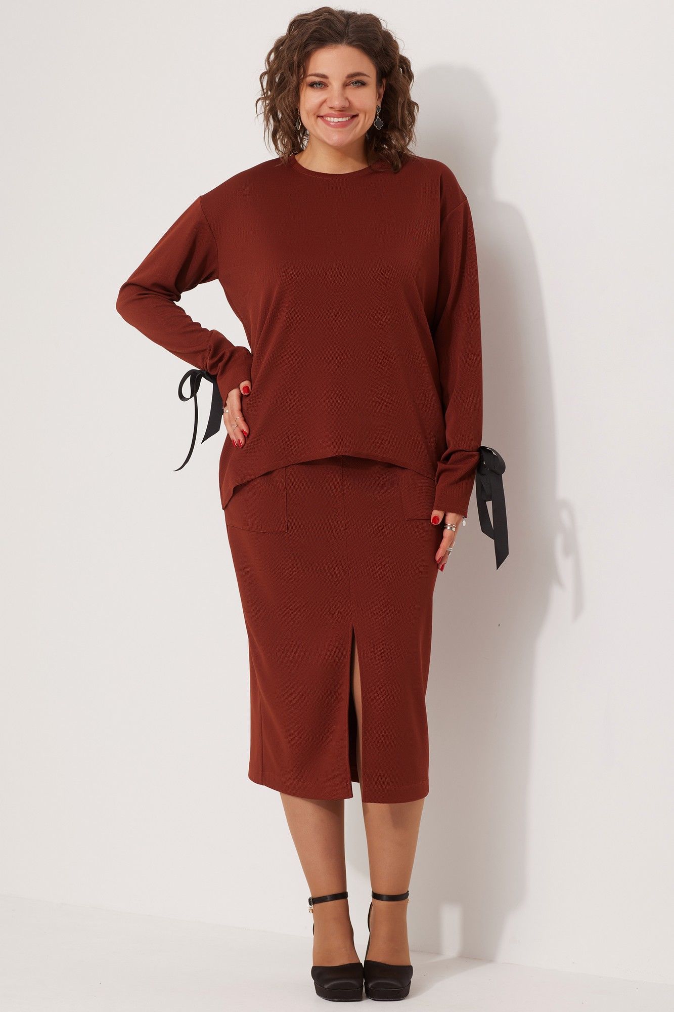 
BegiModa 3078 терракот, Юбка, Свитшот