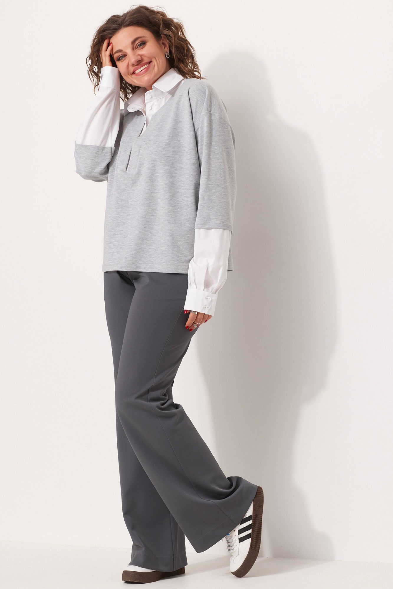 
BegiModa 4112 серый, Блуза