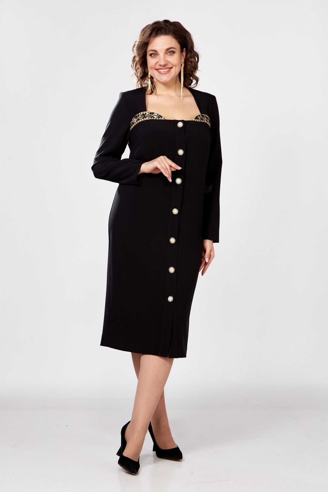 Платья AVA fashion М-097 черный