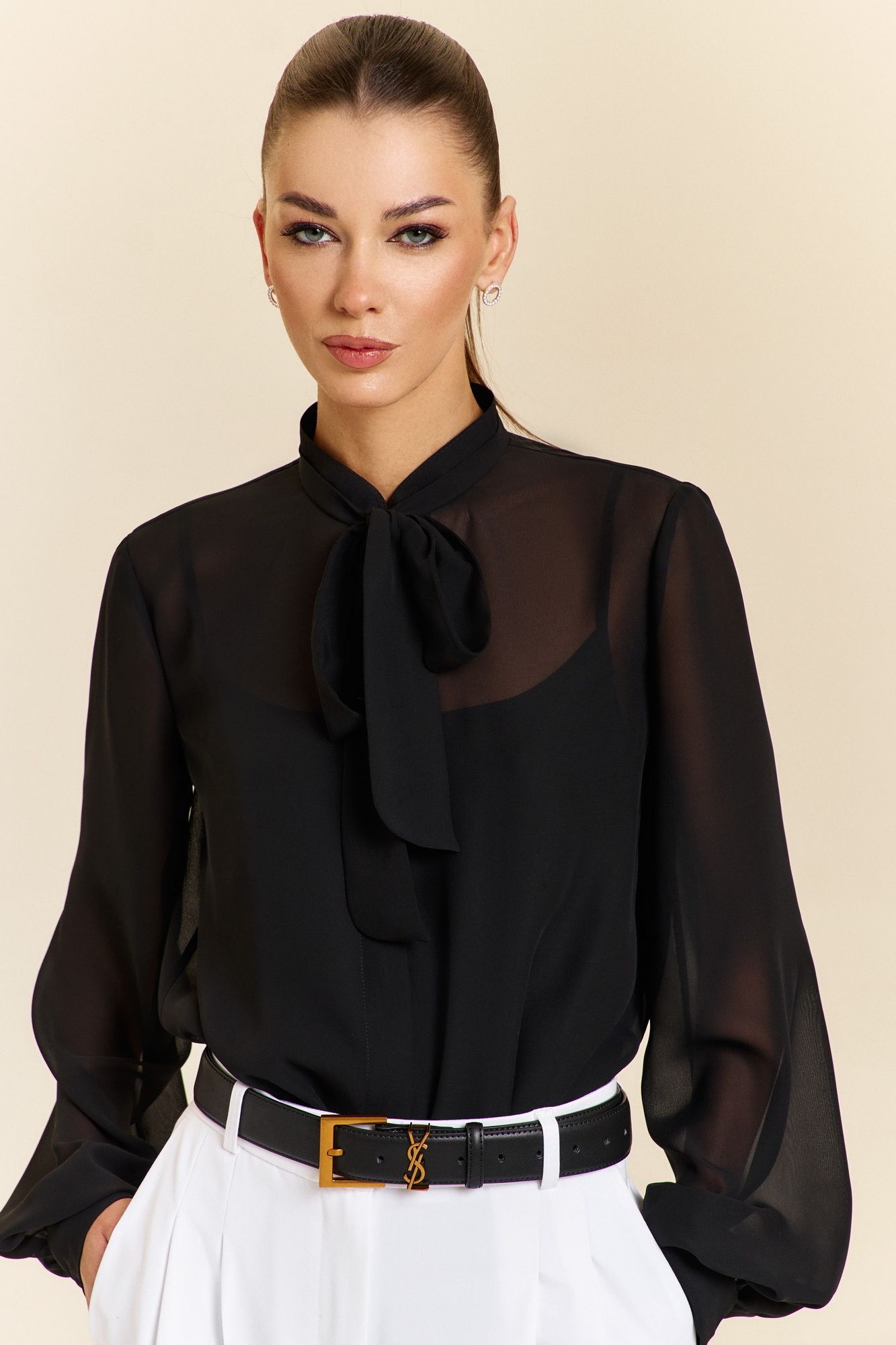 Блузы DiLiaFashion 0932 черный