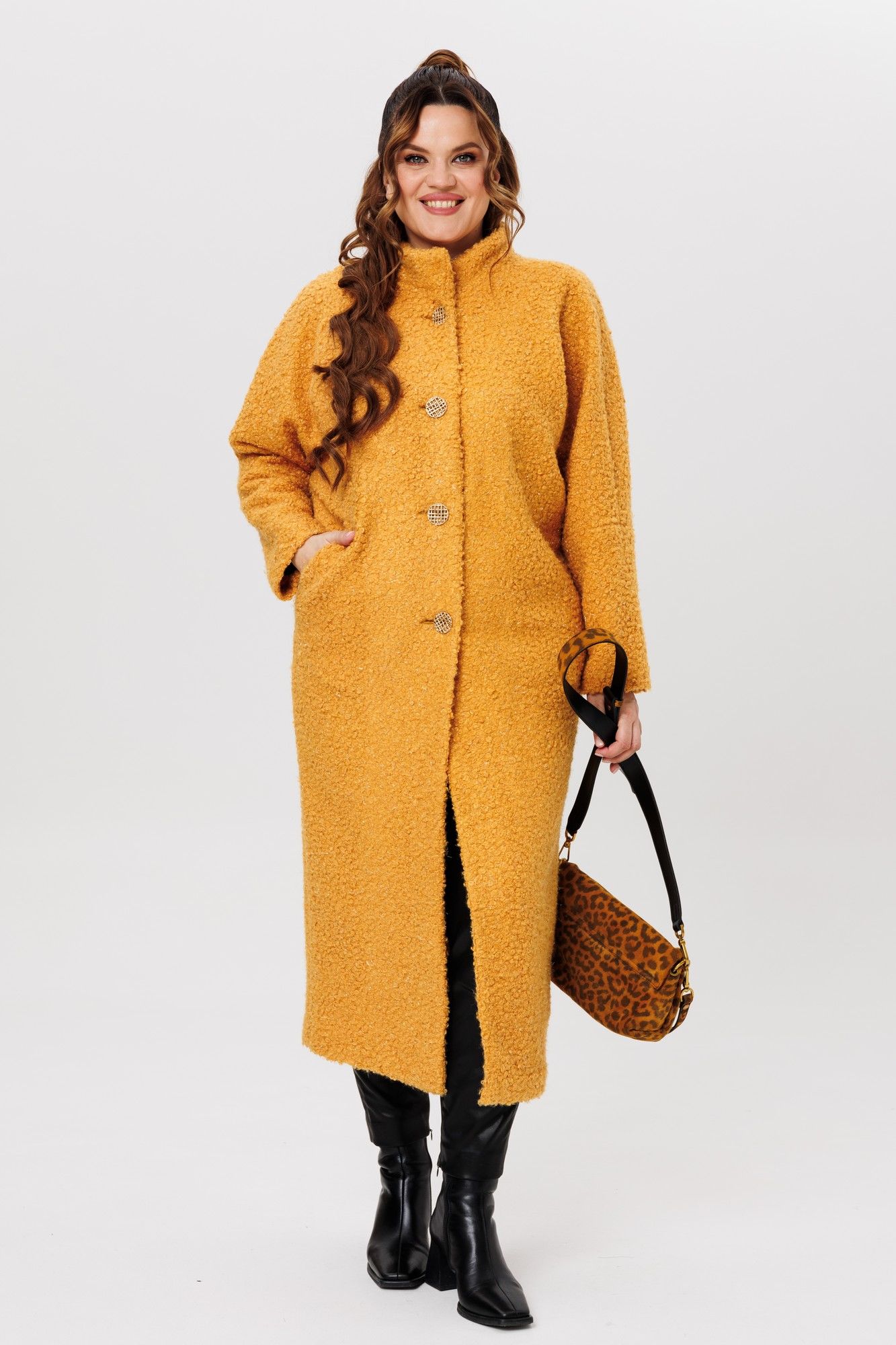 
Michel chic 363/1 охра, Пальто