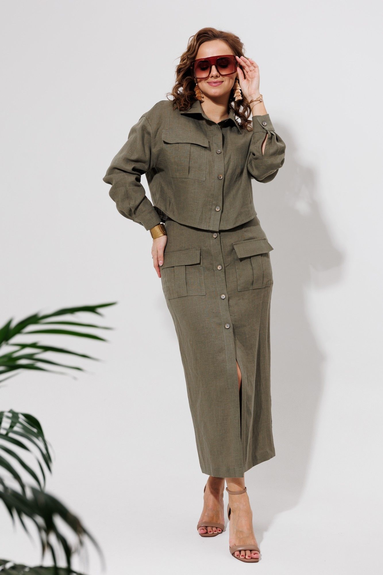 Юбочные костюмы Galean Style 970 хаки