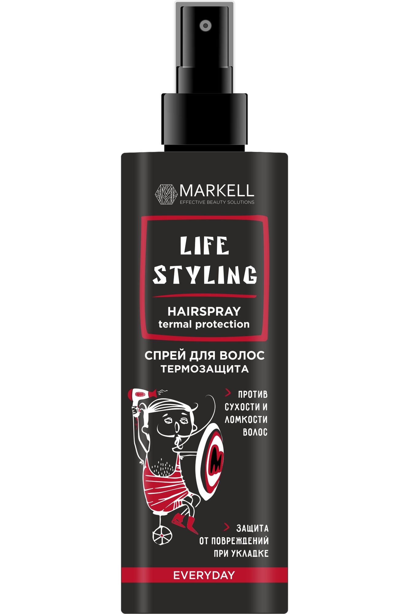 Несмываемые средства MARKELL #LIFESTYLING Спрей для волос Термозащита
