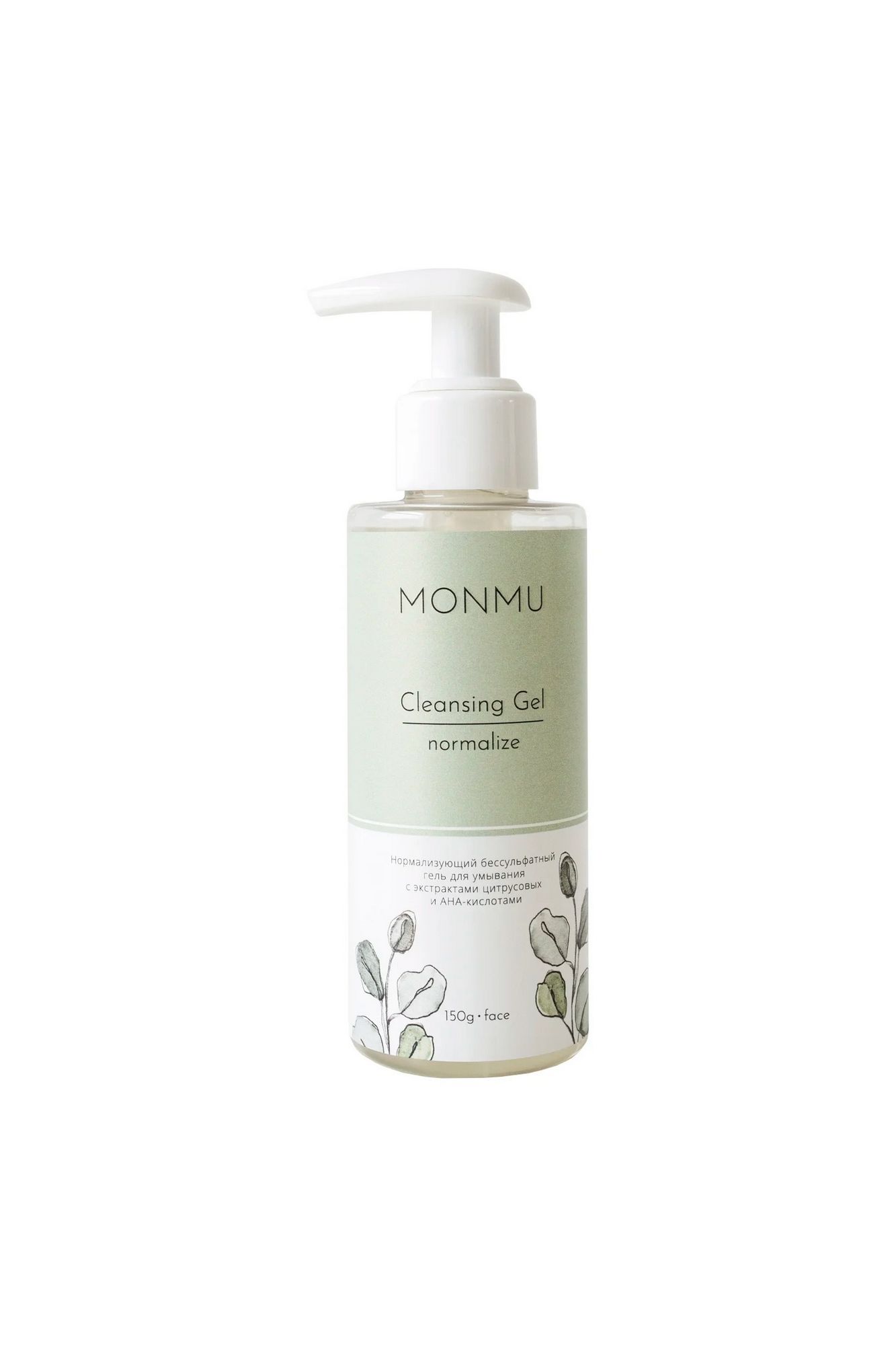 Очищение и демакияж MONMU Cleansing Gel normalize, 150g