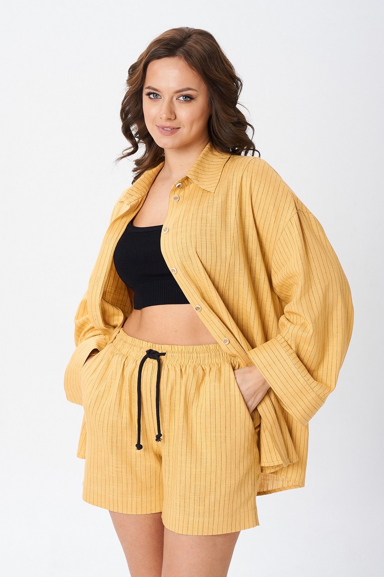 Комплекты брючные Liona Style 936 шафран