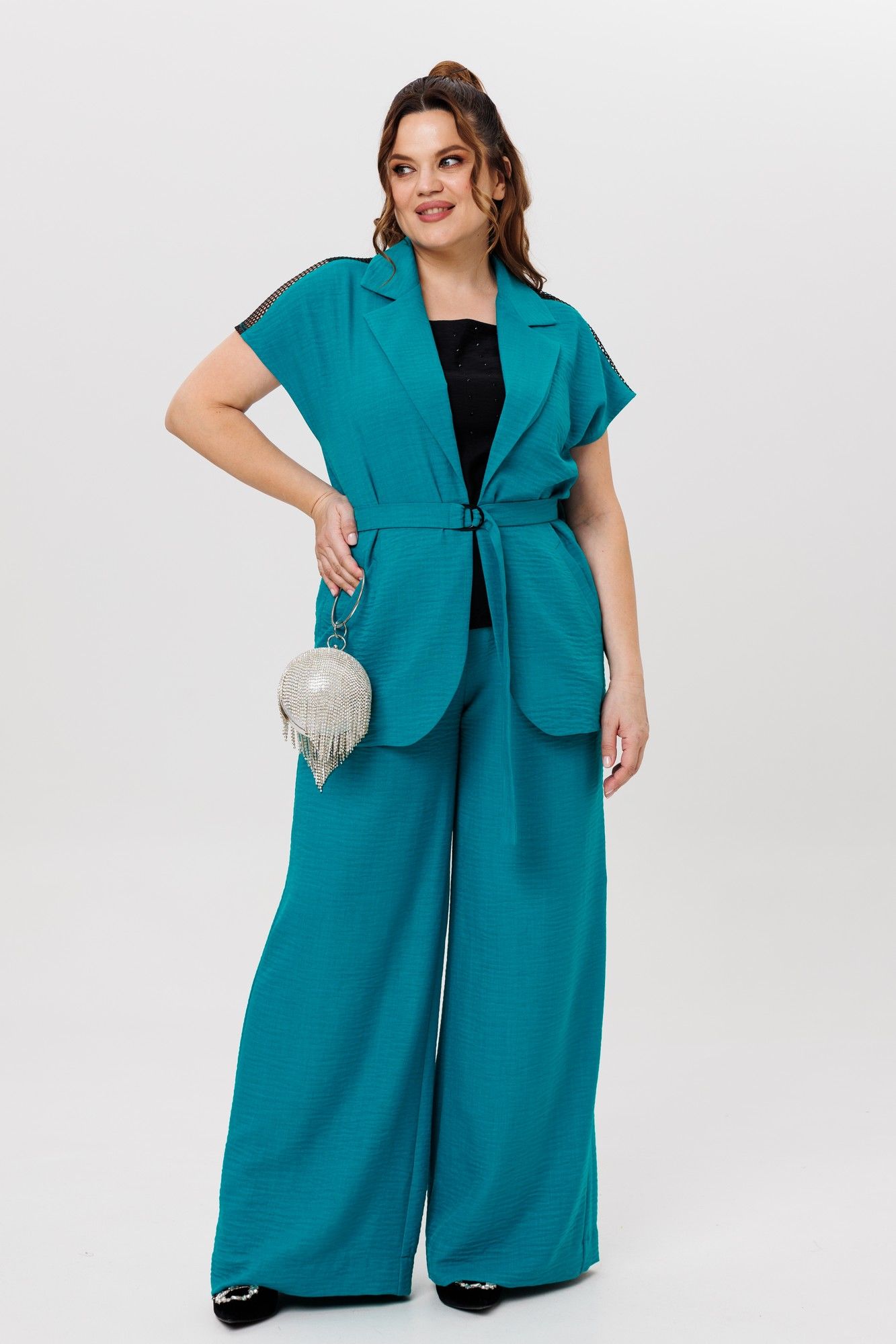 Комплекты брючные Michel chic 1408 бирюзовый