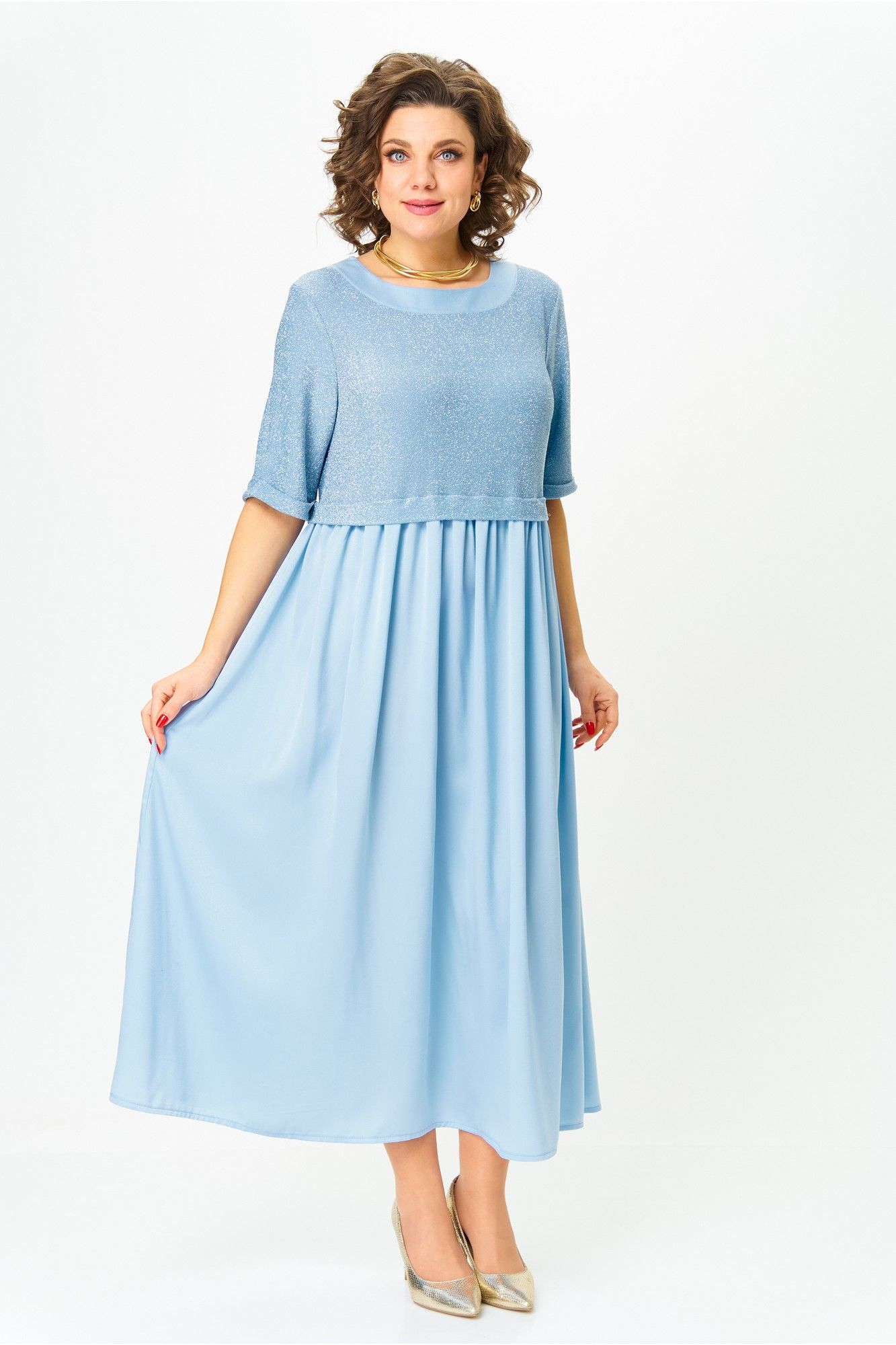 Платья Michel chic 2173 голубой_топаз