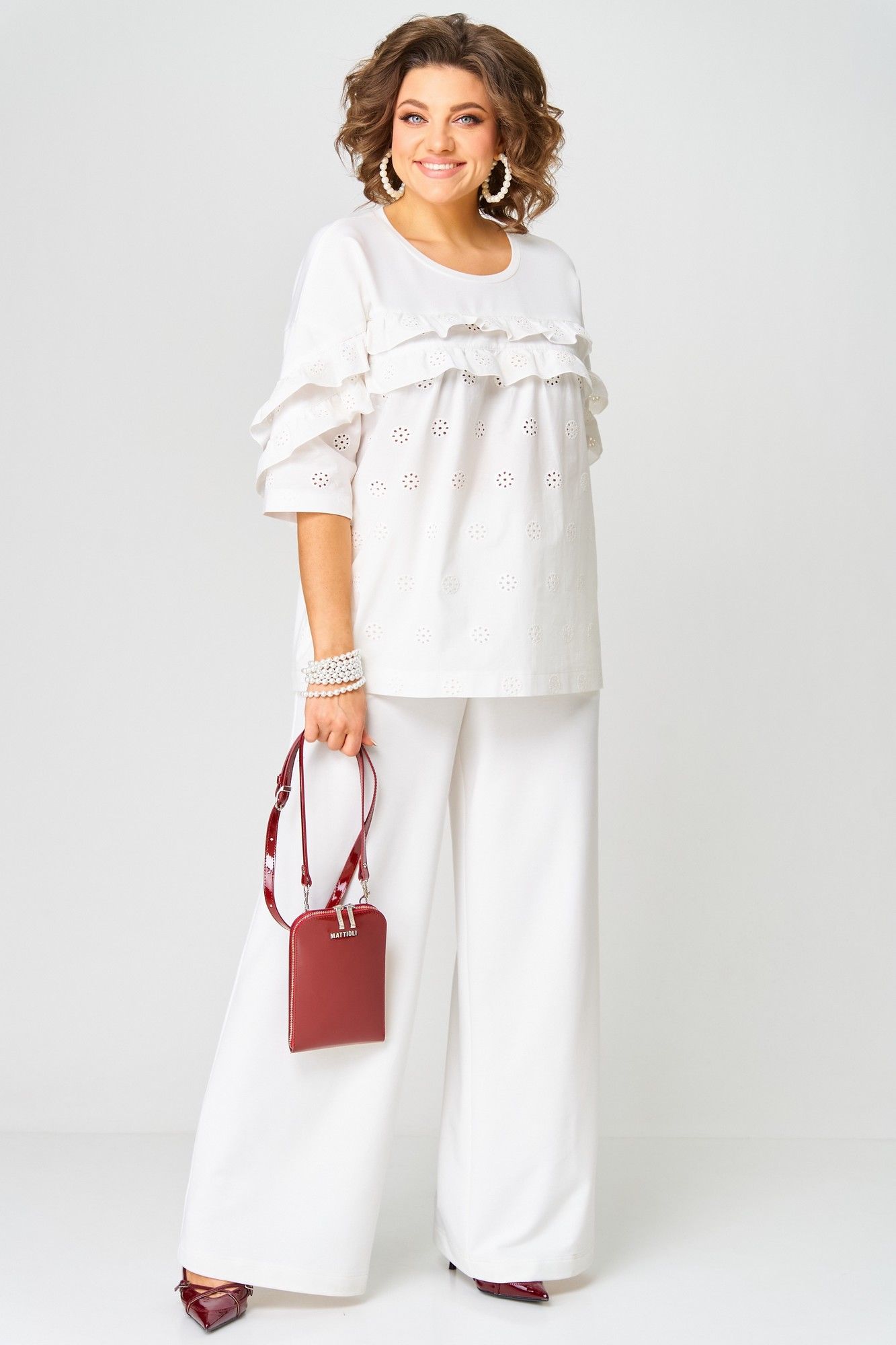 
Aira Style 24225 молочный, Брюки, Блуза