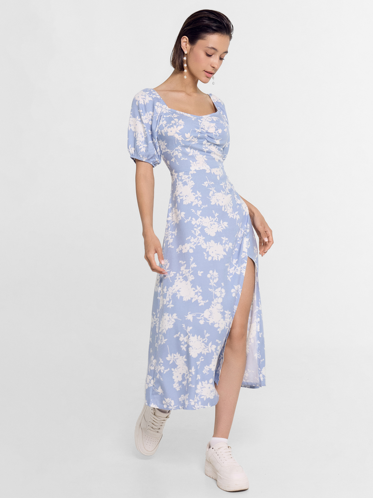 Платья Mark Formelle 152504/24-27338П-9 цветочки_на_пыльно_голубом