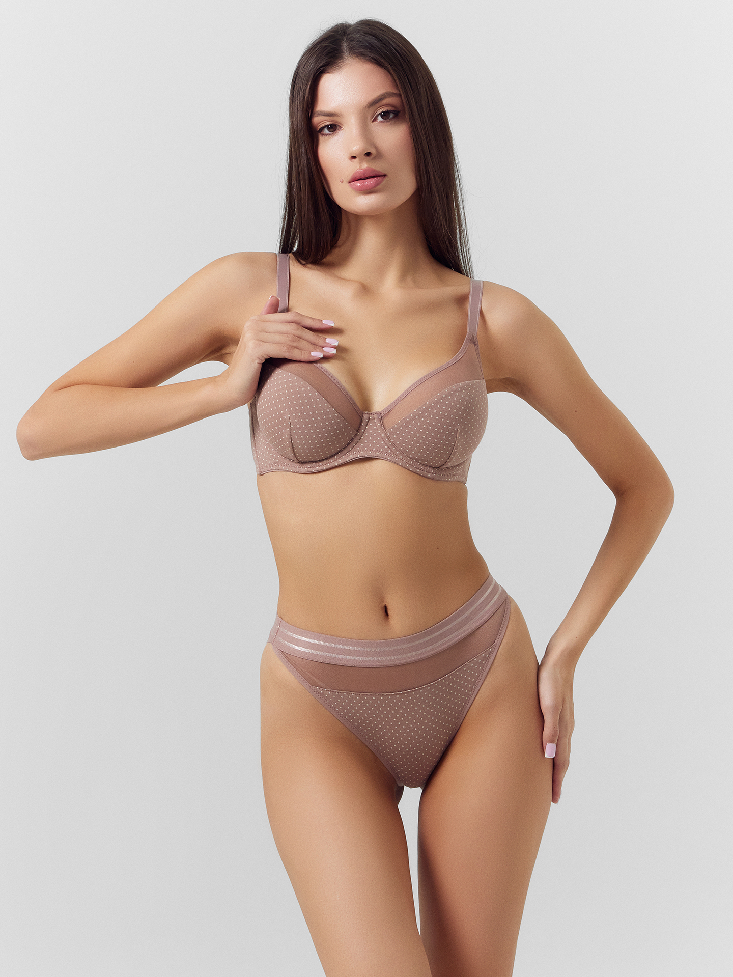 Трусы Mark Formelle 412594/24-1.27-29543Ц-16 горошек_на_розовом_дереве