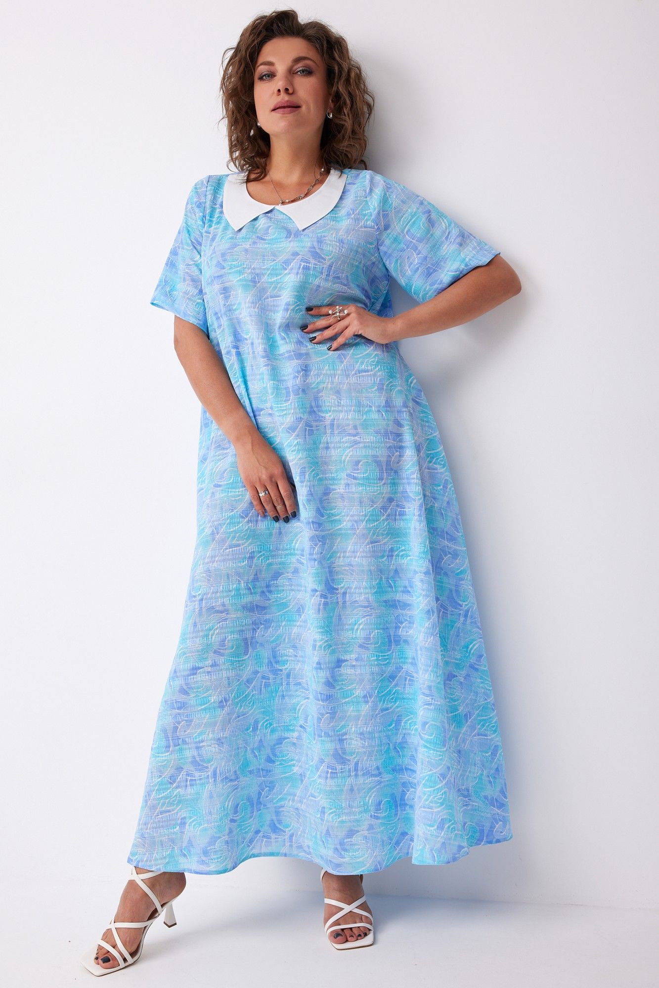
BegiModa 1045 голубой_фиолет, Платье