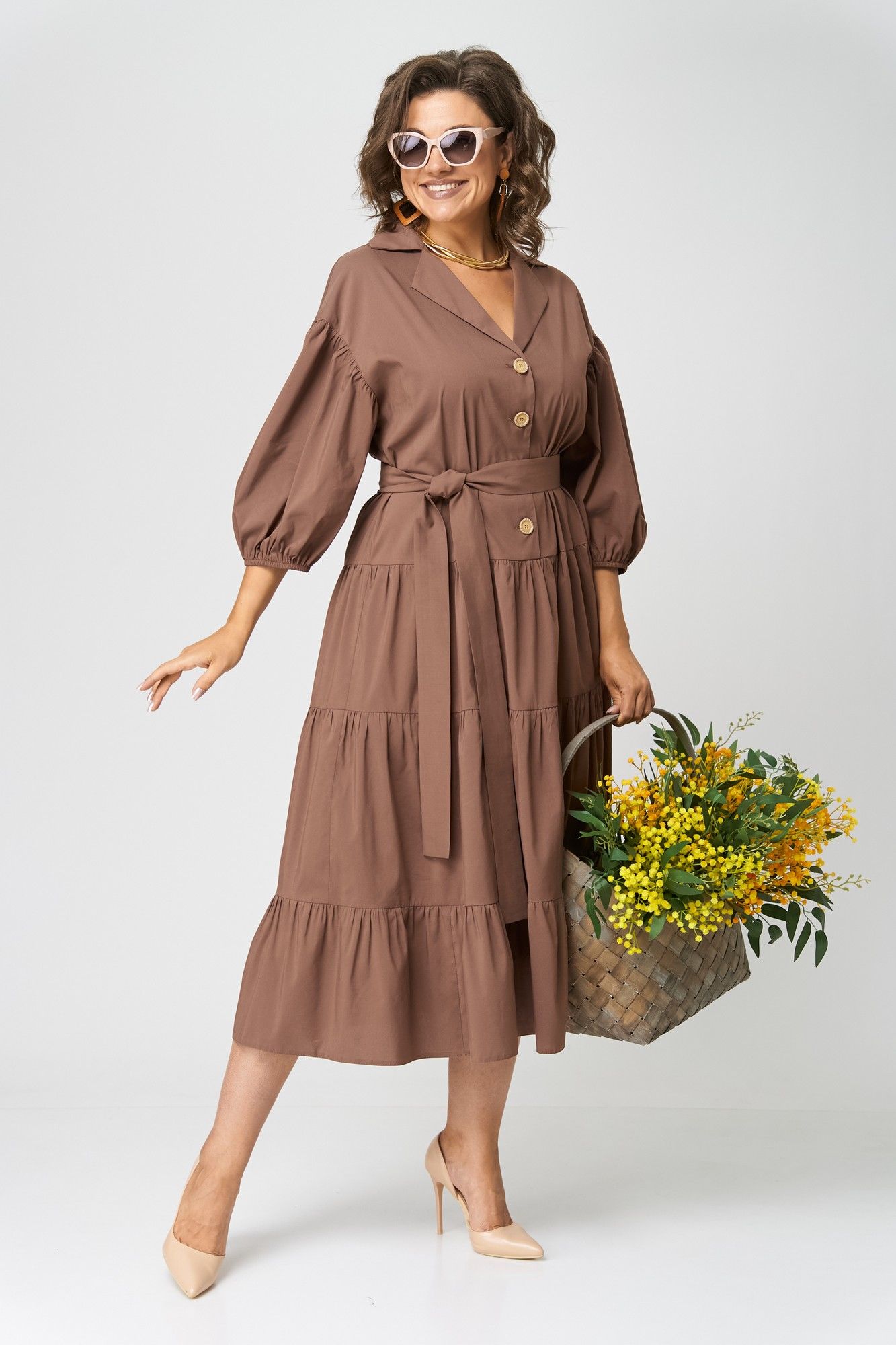 
EVA GRANT 7325Р мокко, Платье