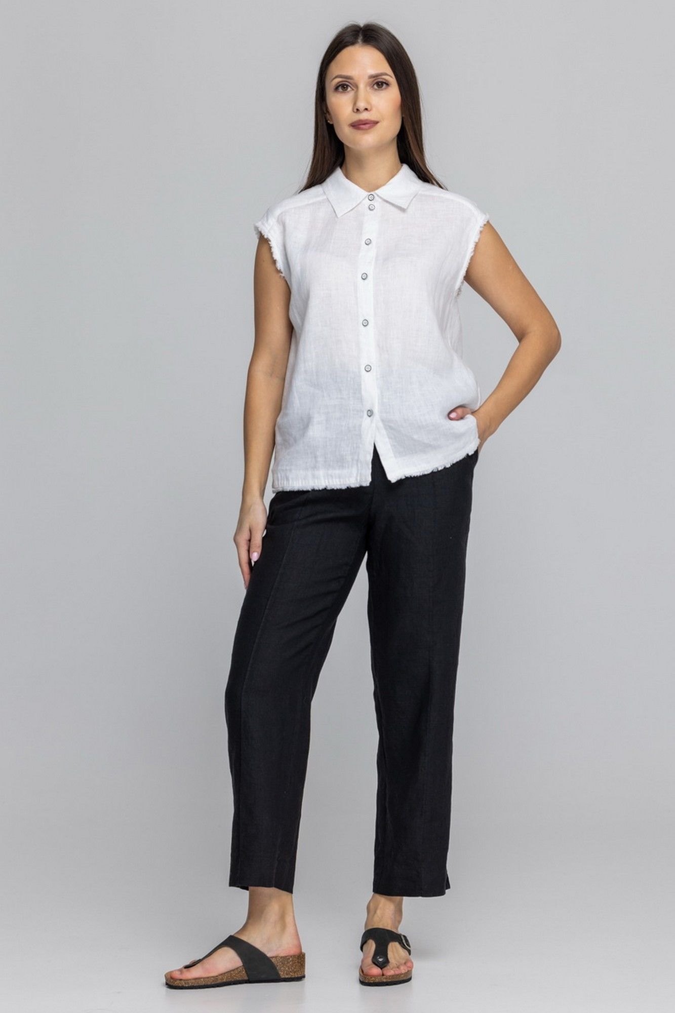 Брюки FASHION CENTRE Л-3971/ч чёрный