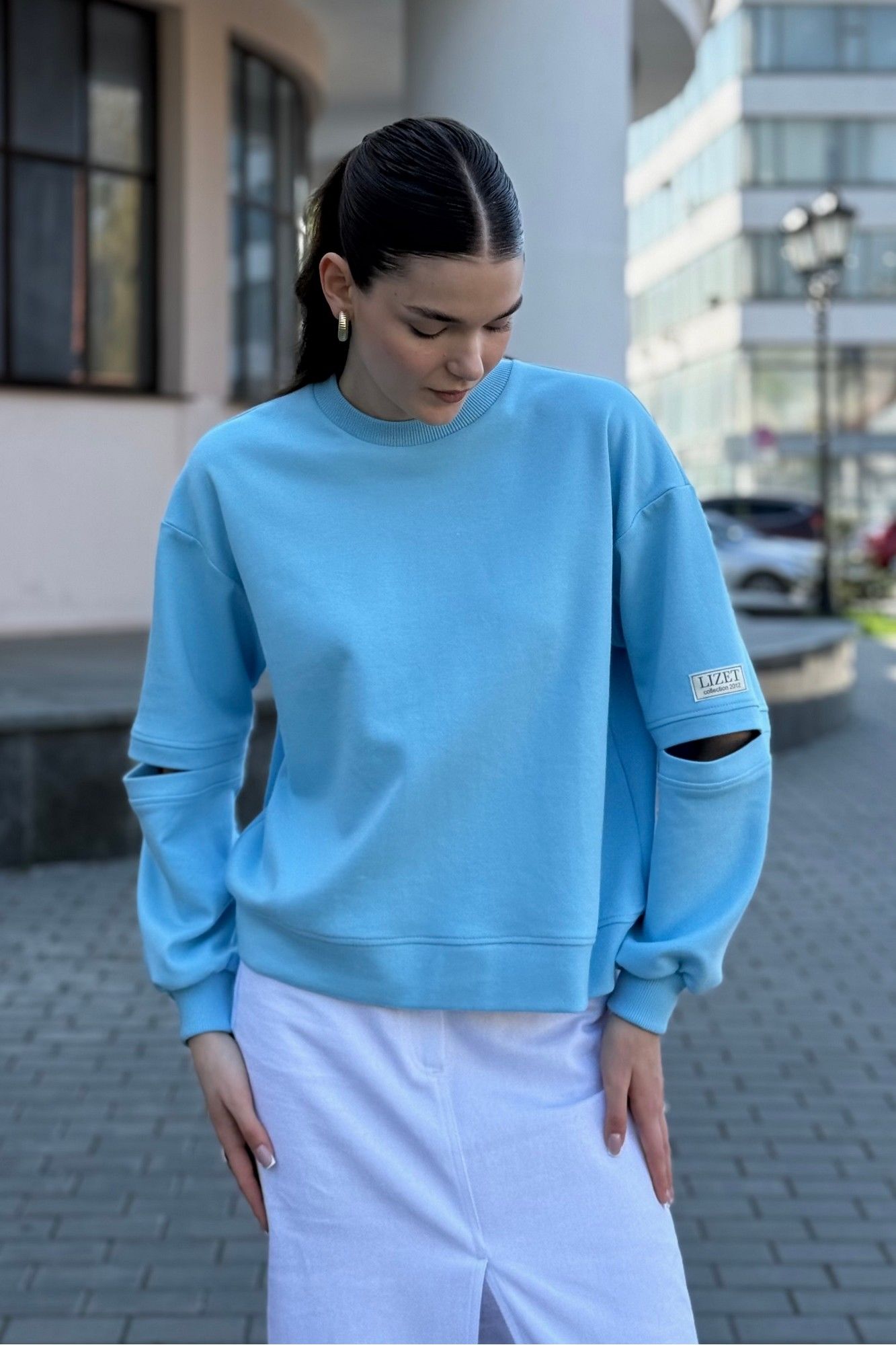 
LIZET М_472 голубой, Джемпер