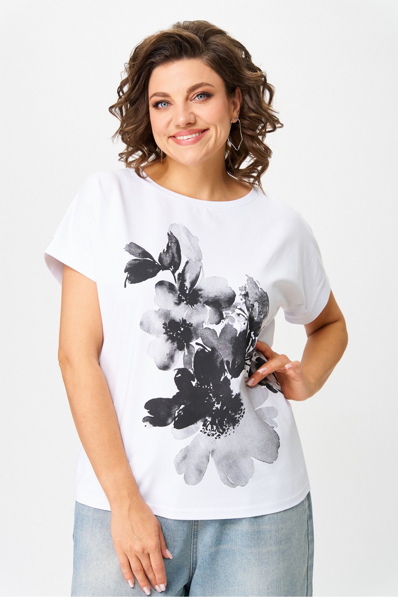 Джемперы Rumoda 2259 черный_белый