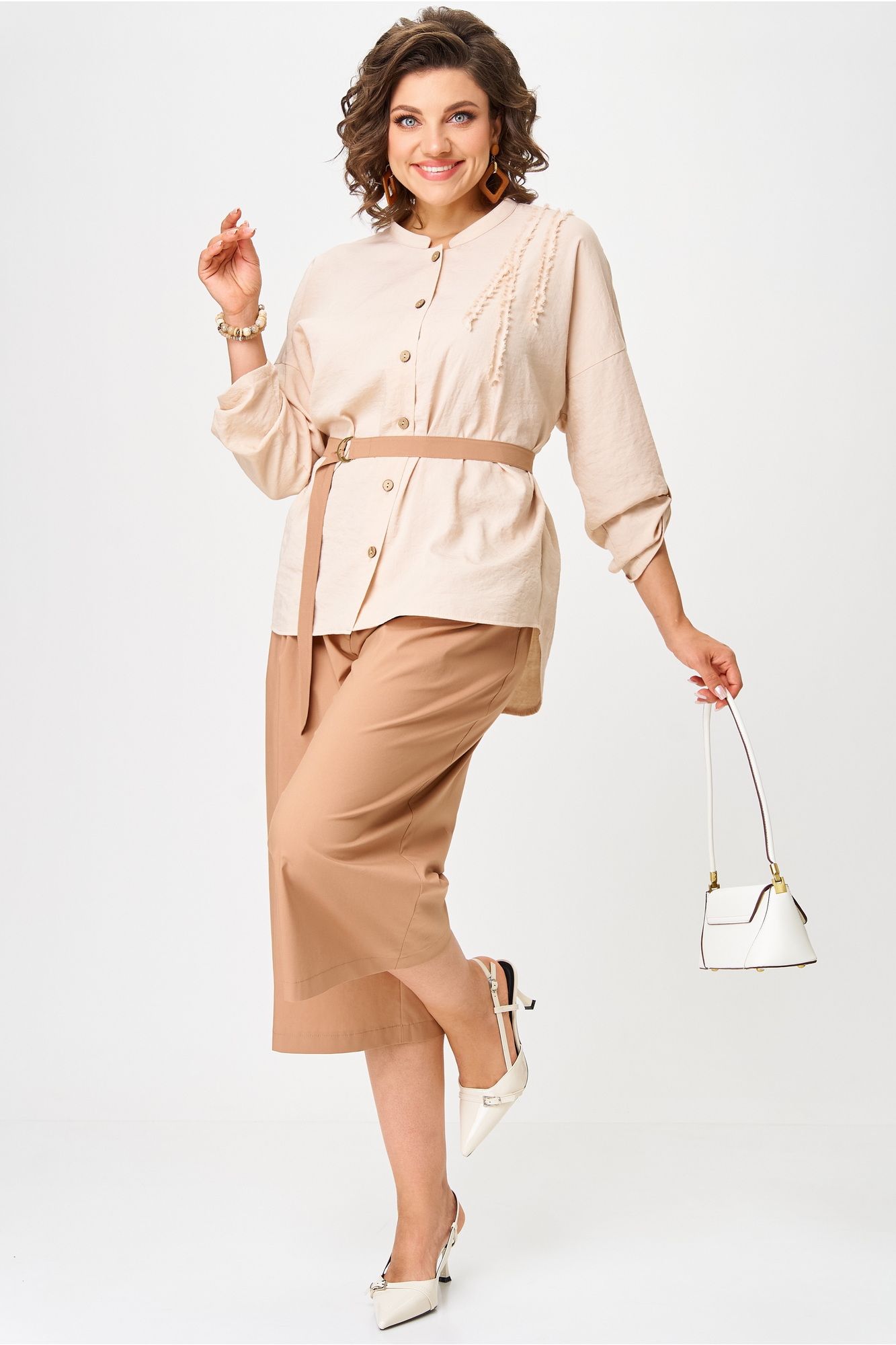 Комплекты брючные Aira Style 24228 капучино