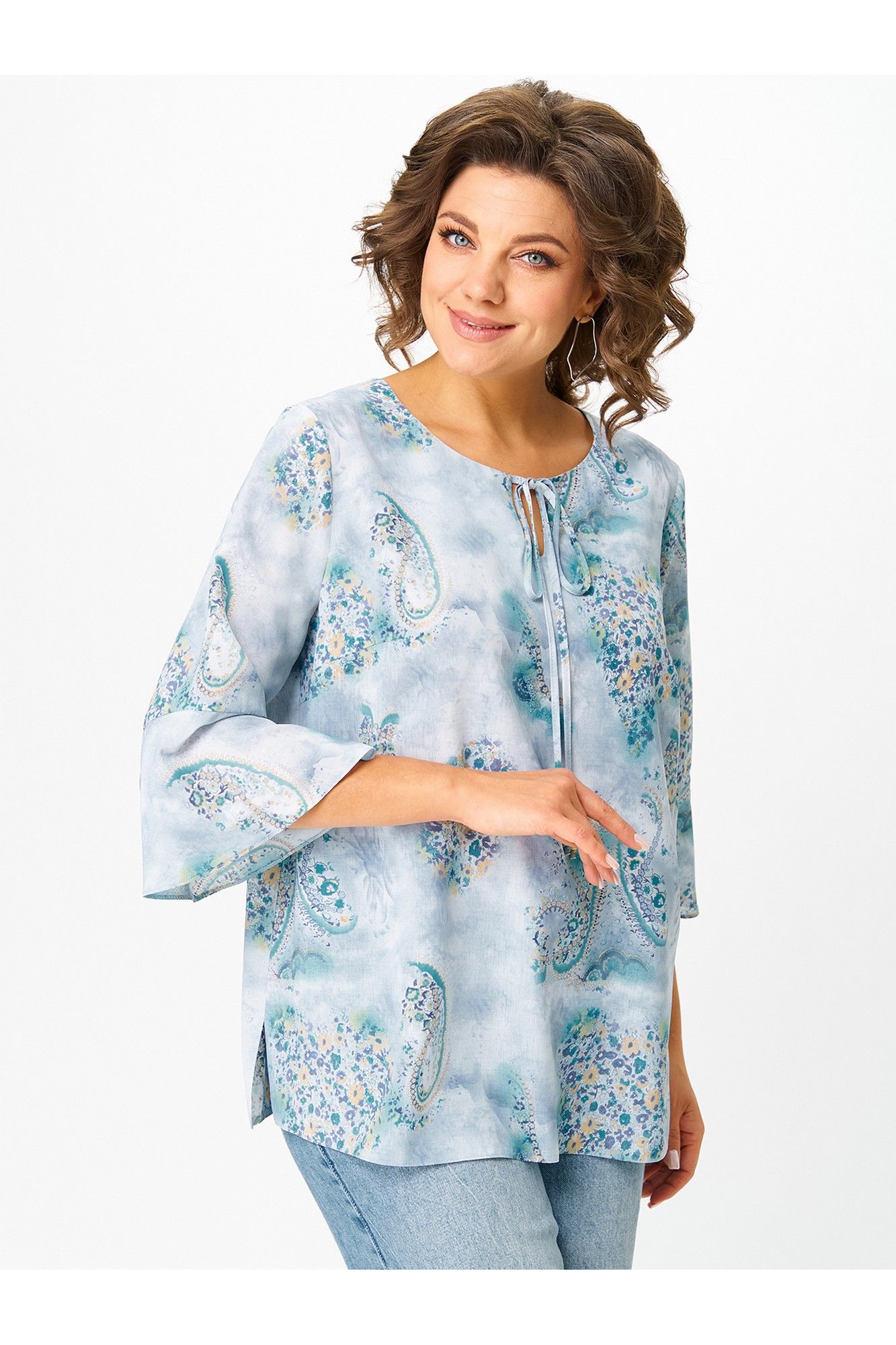 Блузы Zlata 4453 голубой
