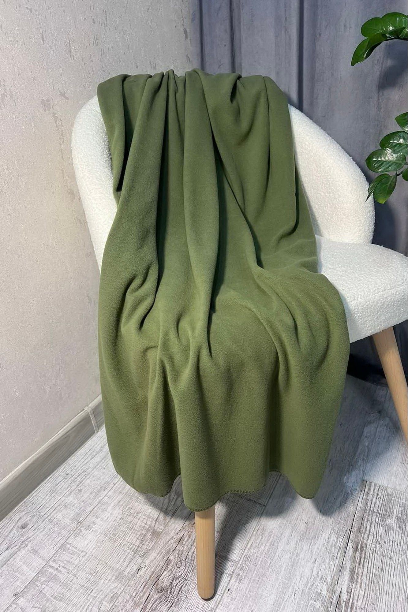 Покрывала и пледы Файбертек ПЛ.220х200.Olive