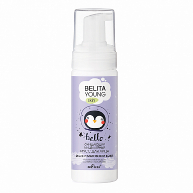 Очищение и демакияж Belita BELITA YOUNG SKIN-МУСС очищающий мицеллярный для лица