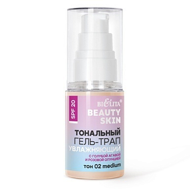 Тональные средства Belita Beauty Skin-Тональный гель-трап SPF20 "Увлажняющий",т.02 medium