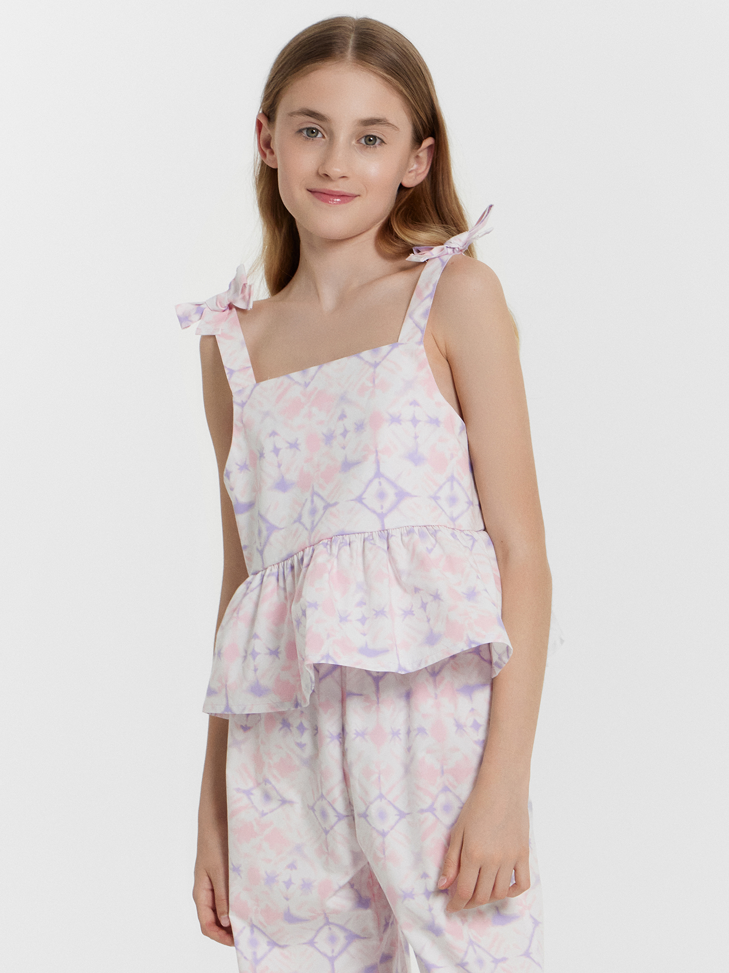 Блузы Mark Formelle 397752/24-33324П-9 розовые_разводы_на_белом