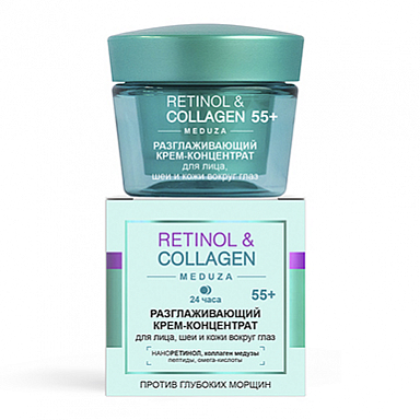 Кремы для лица Belita RETINOL&COLLAGEN meduza КРЕМ-КОНЦЕНТРАТ 55+ для лица,шеи и вокр.глаз,,