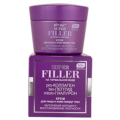 Кремы для лица Belita SUPER FILLER-Крем д/лица и кожи вокр.глаз, 50+,д/н