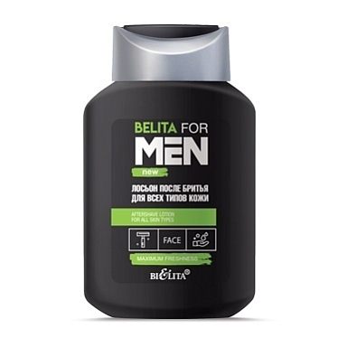 Тоники и лосьоны Belita Белита for Men-Лосьон п/бритья двсех типов кожи