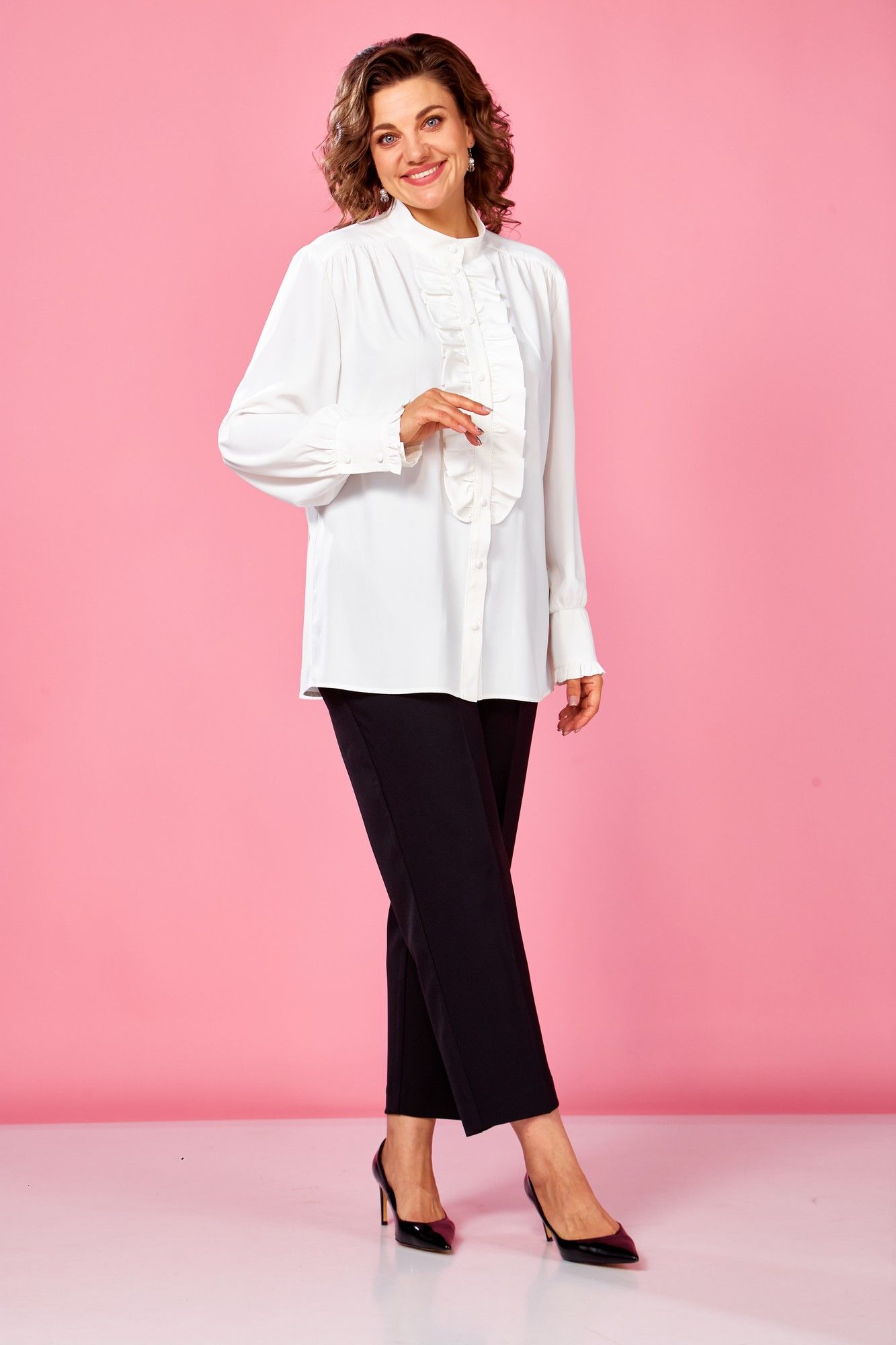 Блузы AVA fashion М-133 молочный