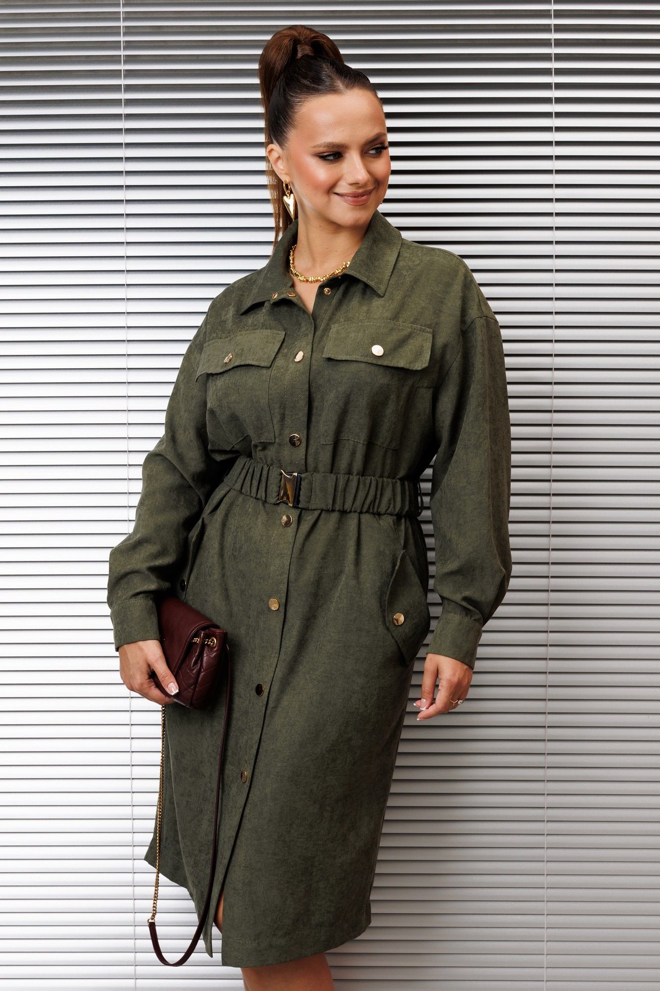 Платья Galean Style 989 хаки