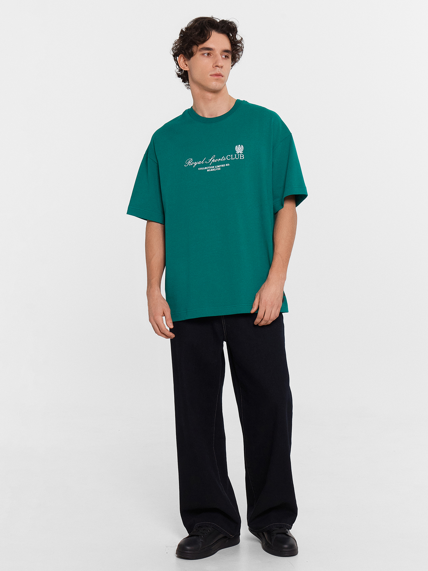 Футболки Mark Formelle 111900/24-3973П-0 зеленый_печать_1_сл_на_пол_1сл_на_спинке