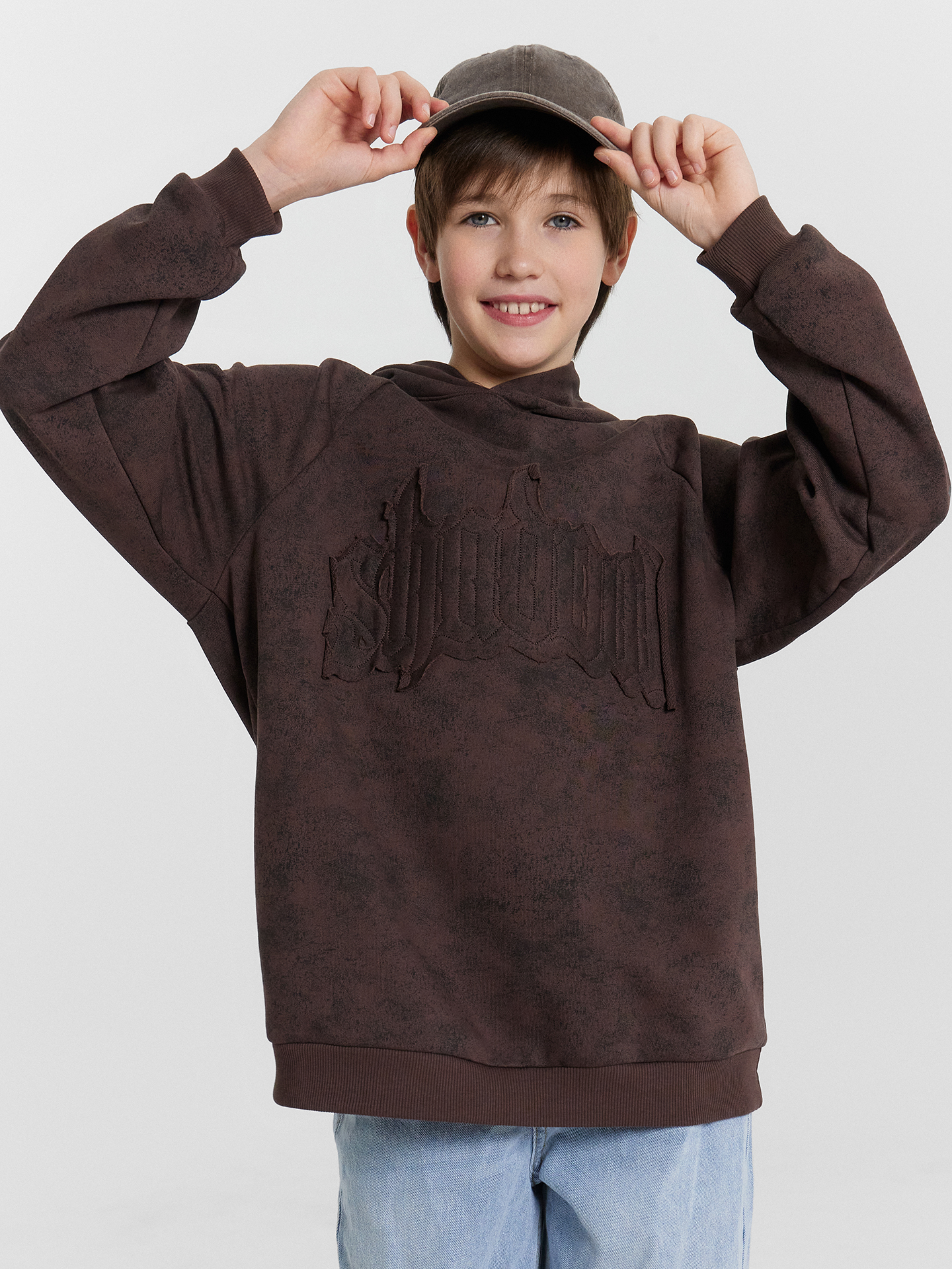 Джемперы и кардиганы Mark Formelle 123418/24-32496П-7-2 коричневый_acid_wash_574_D_1_вышивка