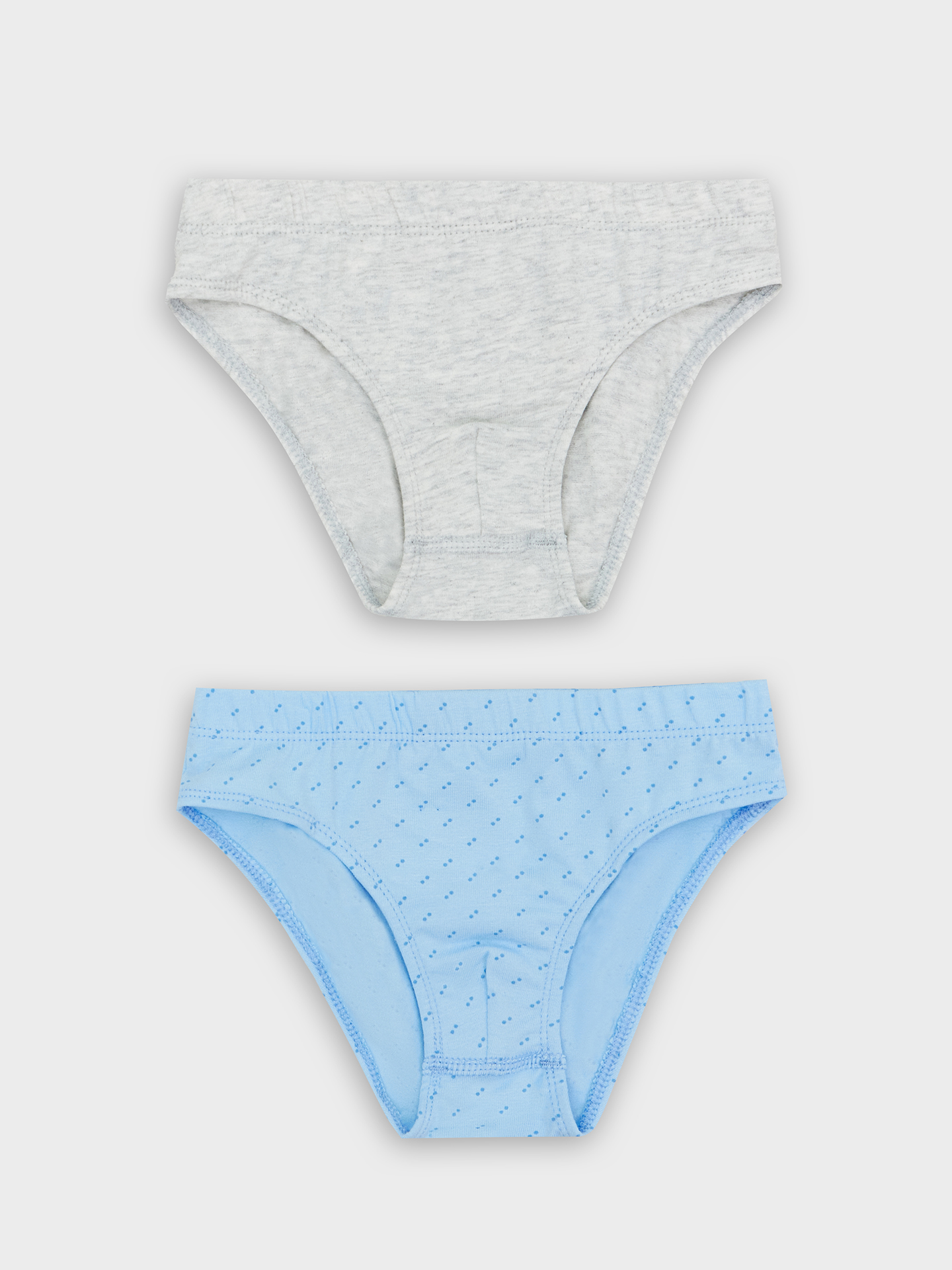 Трусы Mark Formelle 413351-2/25-36352П-5 серый_меланж_4306_А_синие_точки_на_голубом