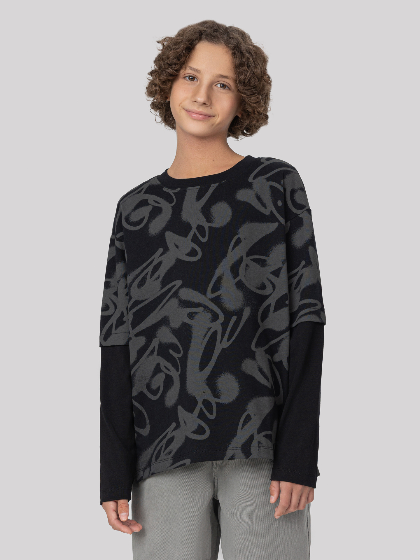 Джемперы и кардиганы Mark Formelle 123485/25-36602П-0 граффити_на_черном1