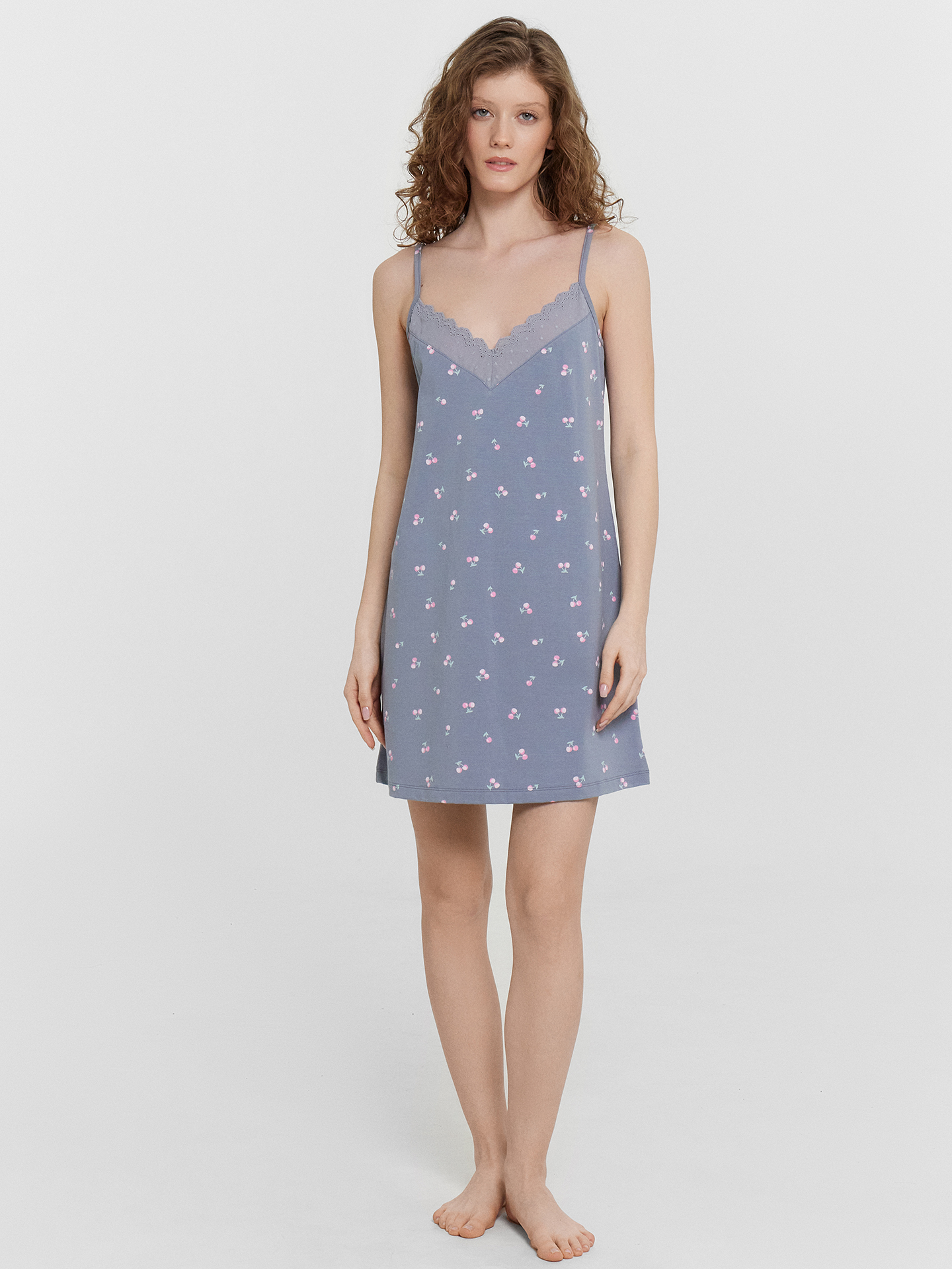 Ночные сорочки Mark Formelle 152496/24-33957ПК-5 вишни_на_сизом