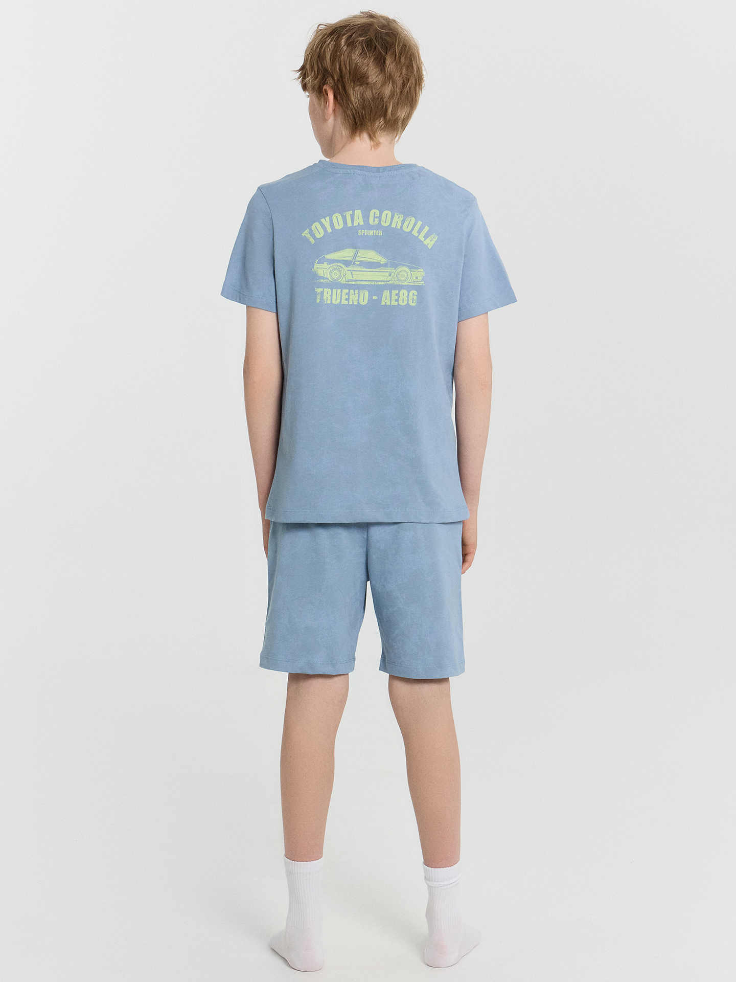 Комплекты и костюмы Mark Formelle 393329/24-27452П-0 серо_синий_acid_wash_печать_1_сл_на_пол_1сл_на_спин