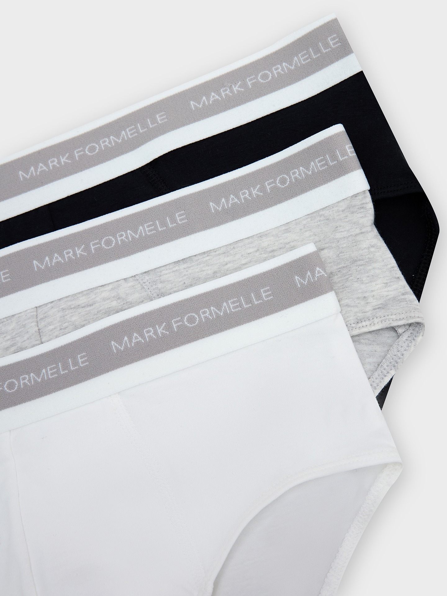 Нижнее белье Mark Formelle 411170-3/25-5162Ц-5 белый_серый_меланж_4306_А_черный