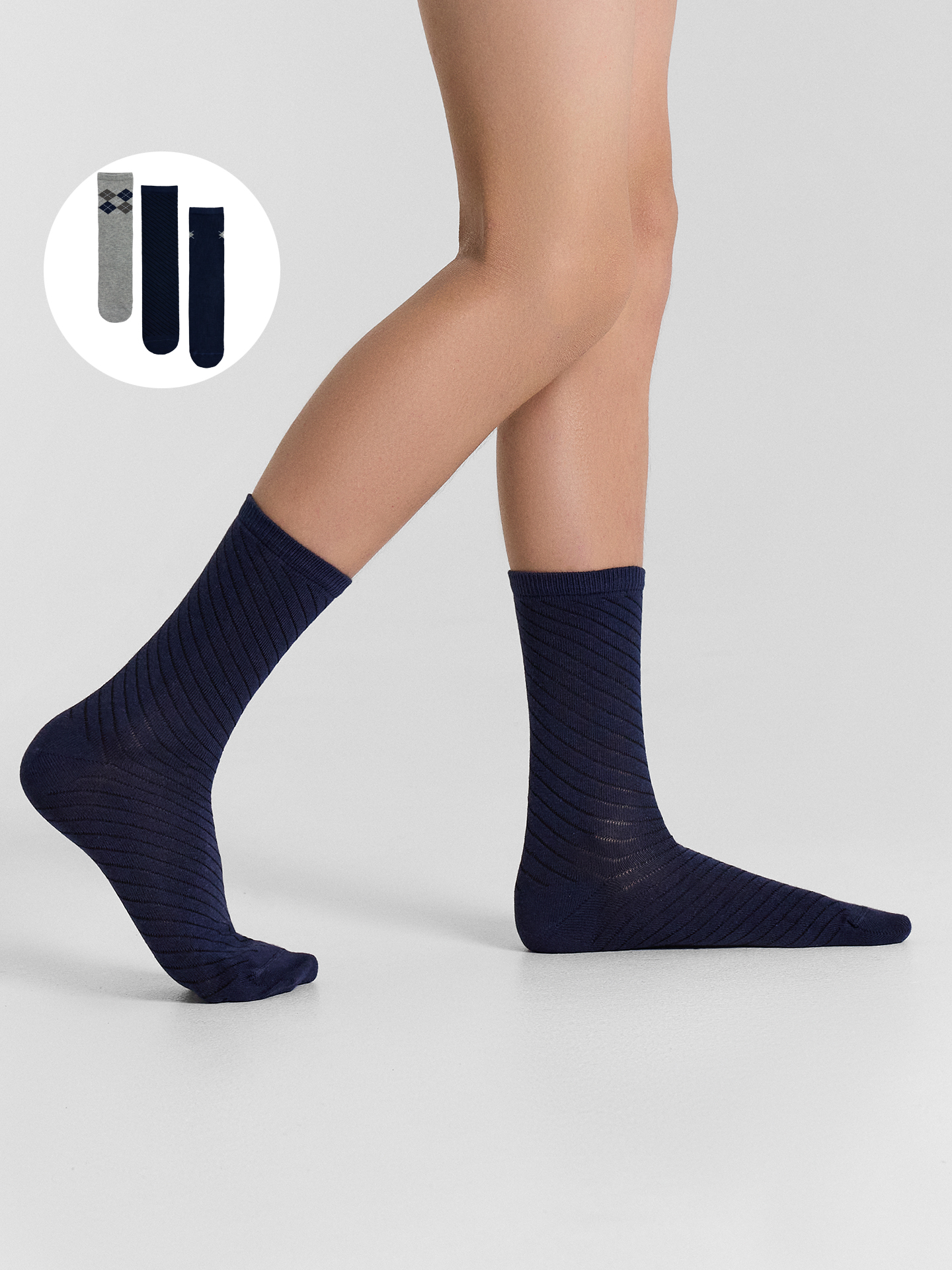 Колготки и носки Mark Formelle 430A-1491/B4-233430A-1 т.синий_серый_меланж_рис.1491