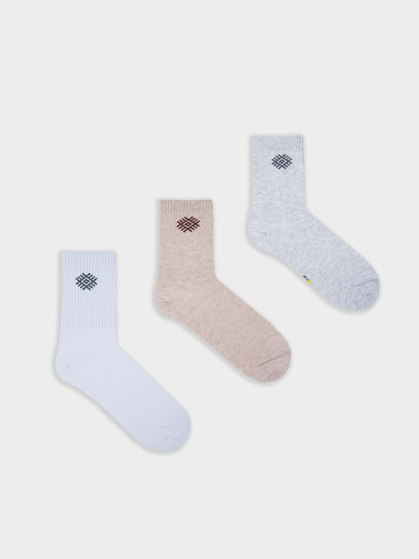 Колготки, носки и гольфы Mark Formelle 444A-2775/B3-243444A белый_беж.мел_св.сер.меланж_рис.2775