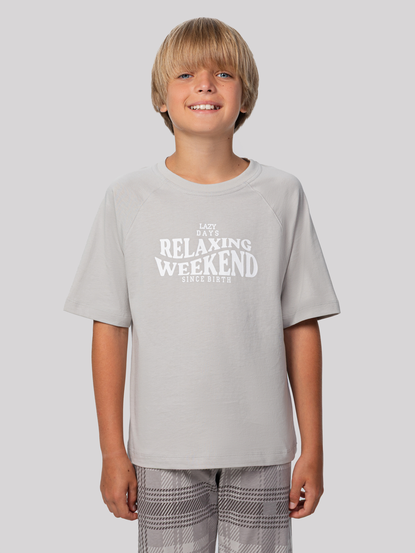 Пижамы Mark Formelle 563335/25-34504ПП-0 мрамор_серая_клетка_2_сл_на_пол