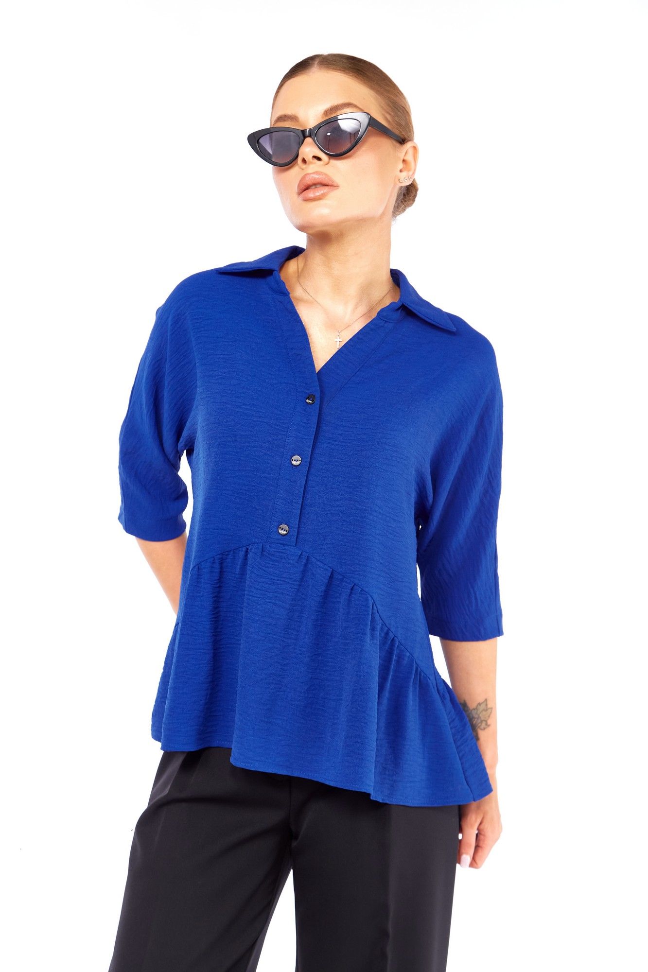 Блузы Talia fashion 449 васильковый