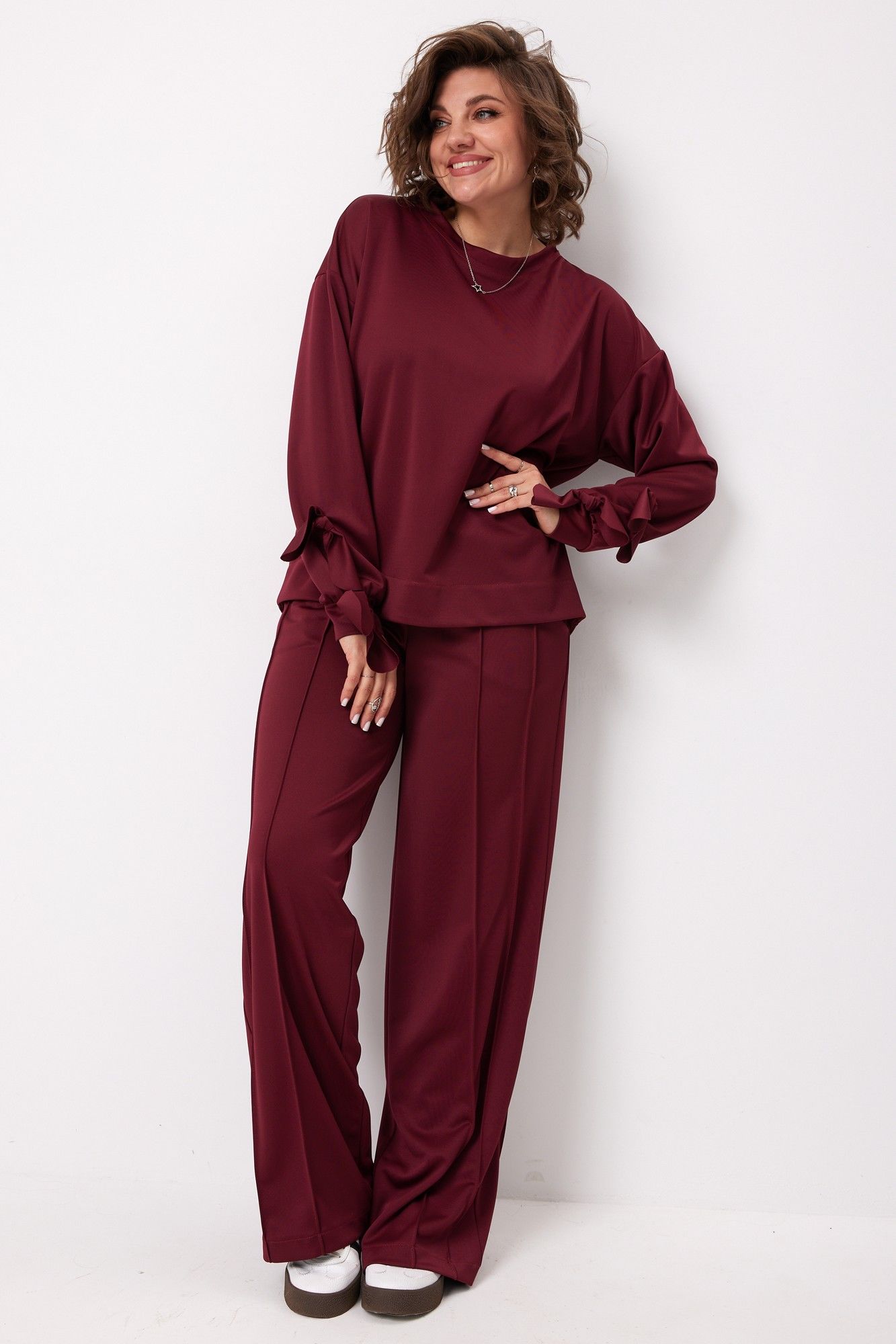 Комплекты брючные BegiModa 3098 вишневый