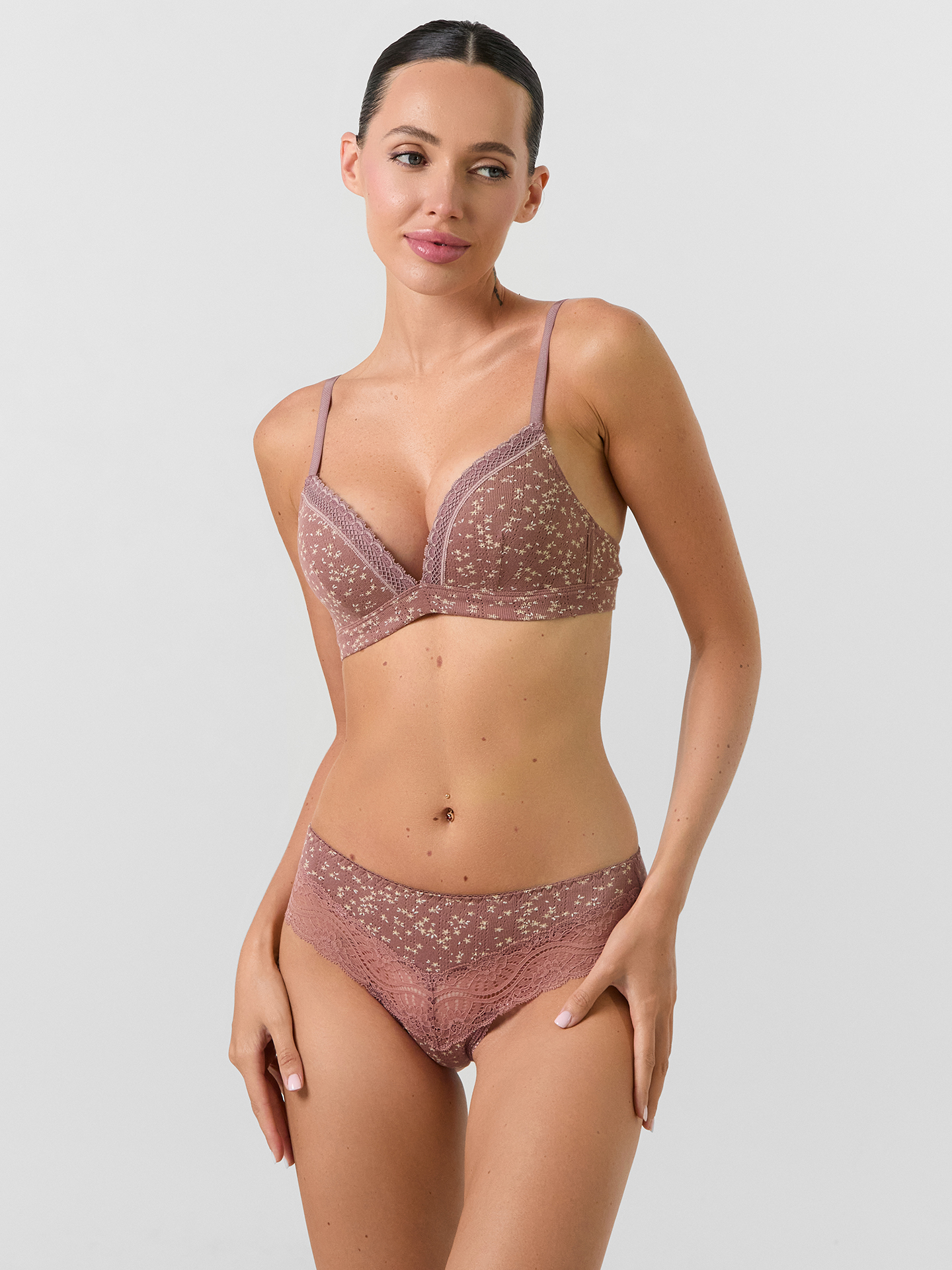 Бюстгальтеры и бюстье Mark Formelle 512503/24-27092Ц-1 цветочки_на_кофейно_розовом