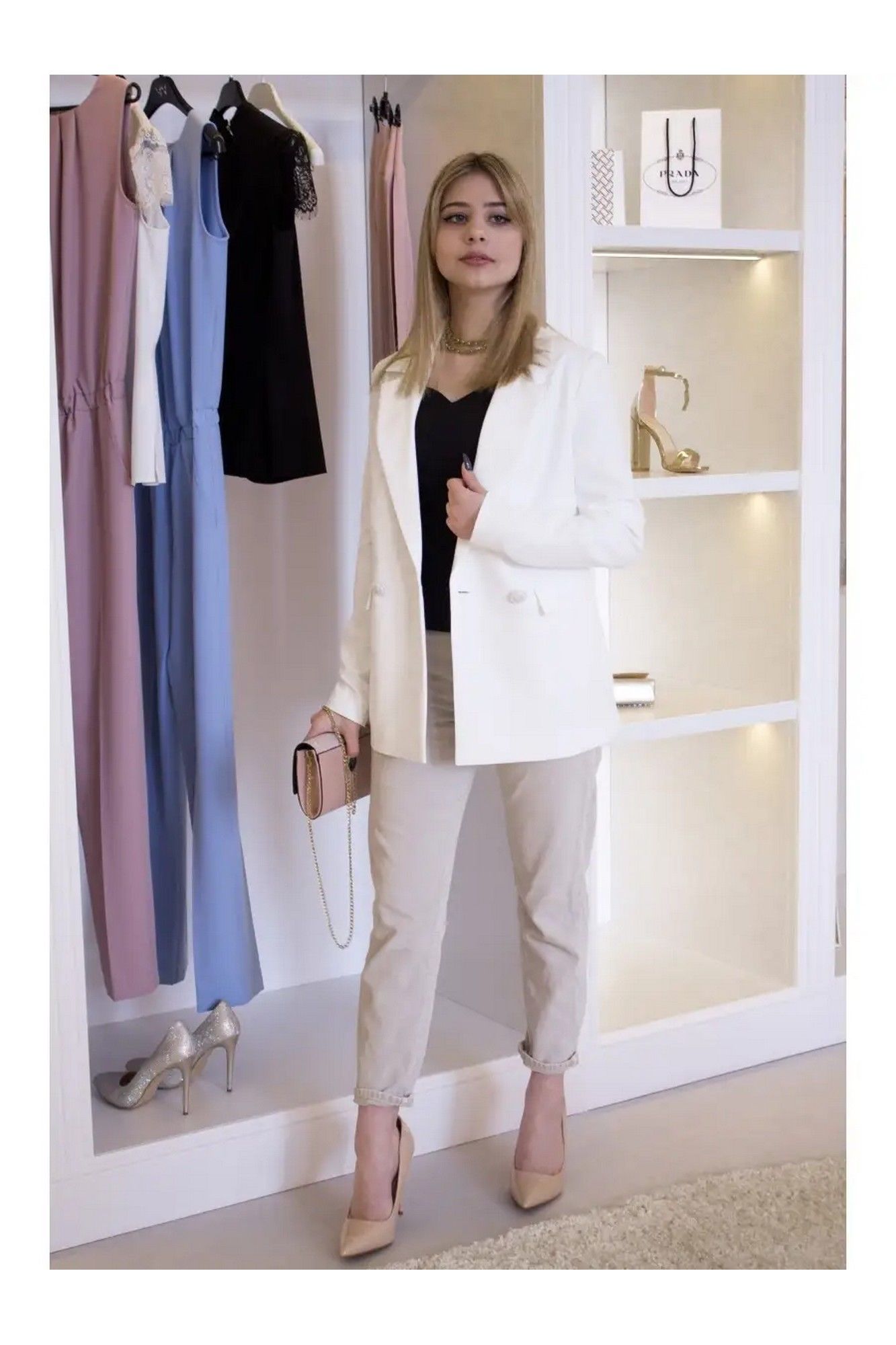Жакеты MONA STYLE FASHION&DESIGN 20030/1 белый