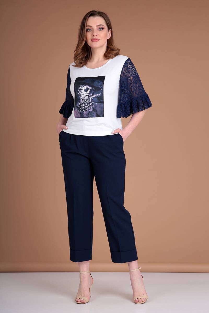 Комплекты брючные Liona Style 785 темно-синий