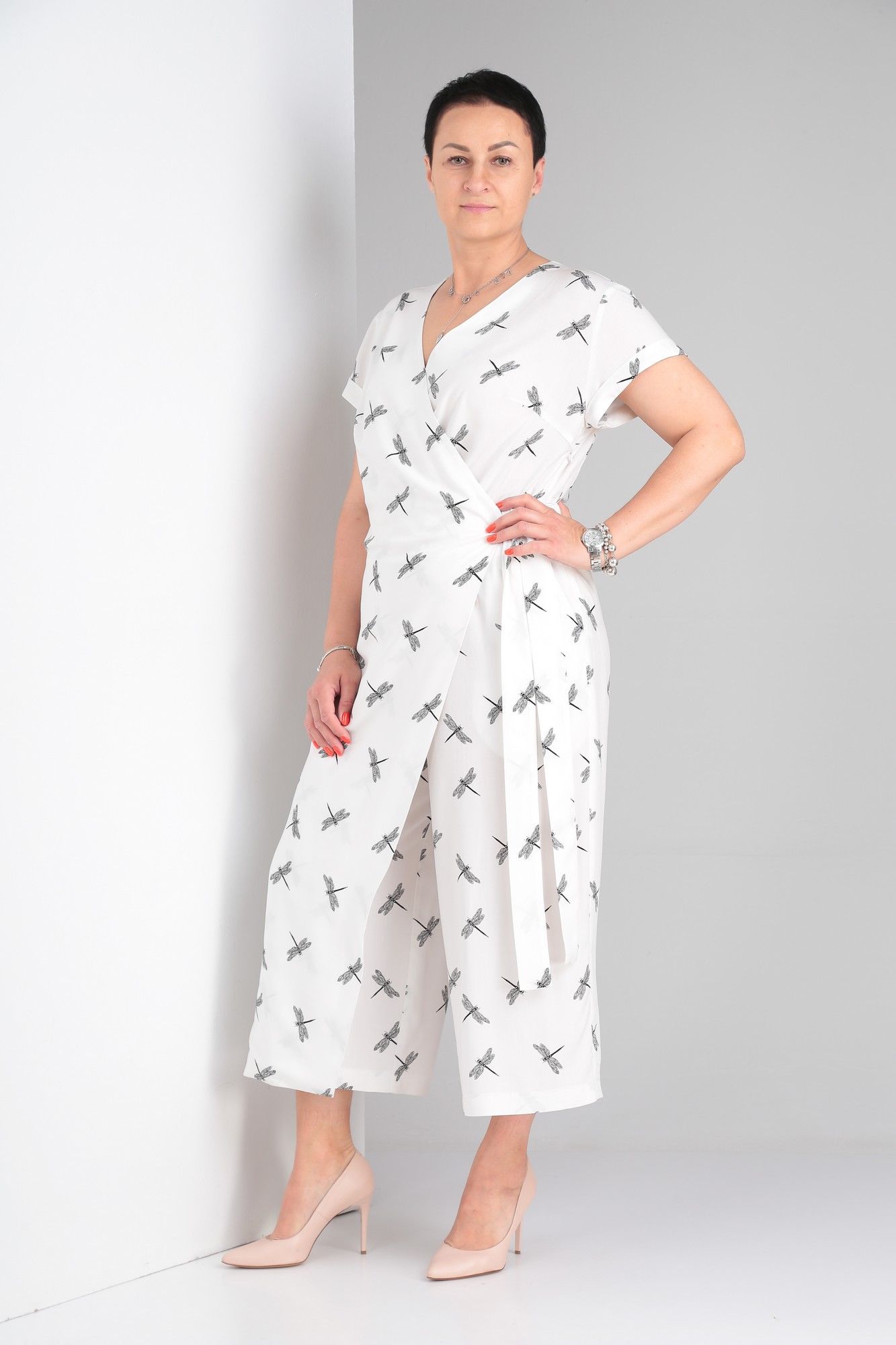 Комбинезоны ZigzagStyle 308/1 стрекоза_белый
