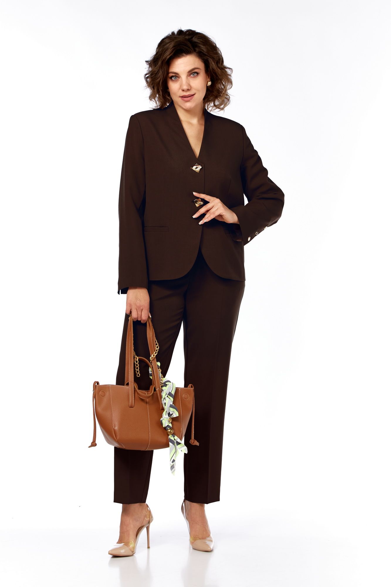 Брючные костюмы Vilena 1086 шоколад